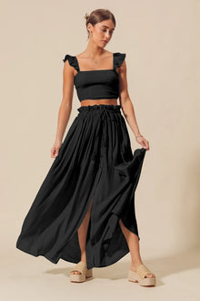 Isis Smocked Top and Flowy Maxi Skirt Set — thumbnail 1
