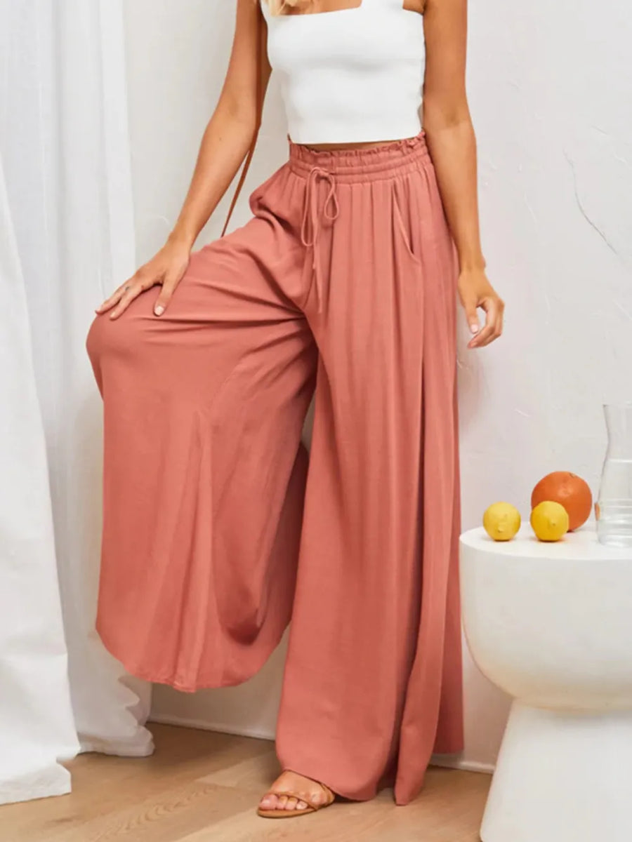 Lakshmi High-Waist Wide Leg Pants