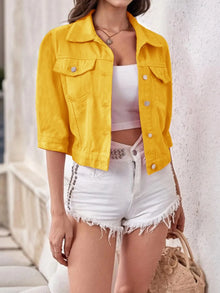 Oshun Cropped Denim Jacket — thumbnail 1