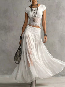 Morrigan Lace Slim Fit Top and Maxi Skirt Set — thumbnail 5