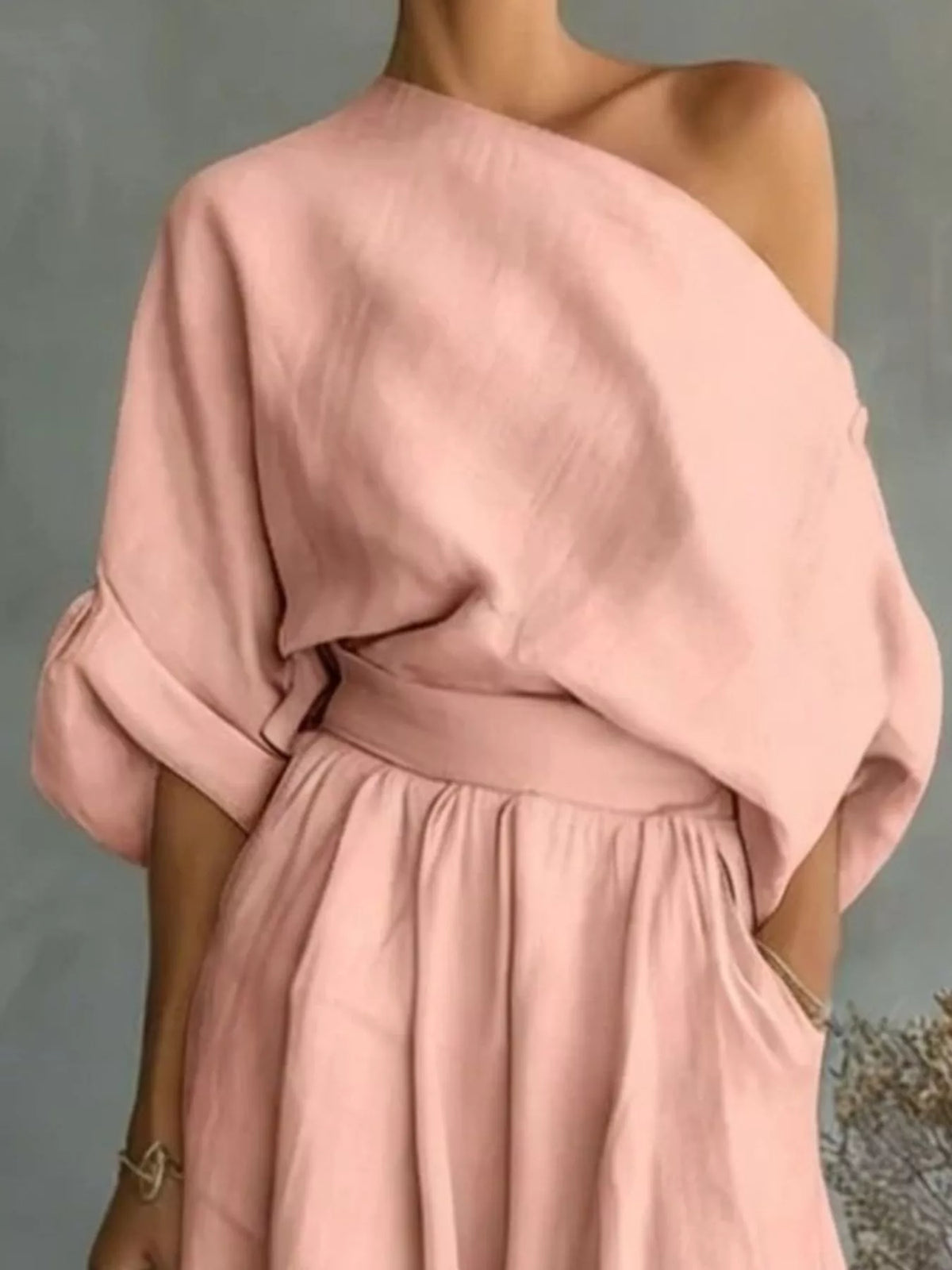 Maat One Shoulder Top and Wide Leg Pants Set — view 14