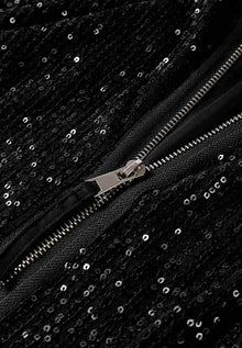 Asteria Sequin Zip Up Long Sleeve Jacket — thumbnail 6