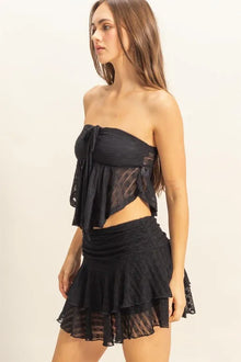 Aphrodite Lace Bustier Flowy Tube Top — thumbnail 2