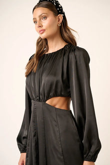 Nyx Satin Side Cutout Detail Mini Dress — thumbnail 2