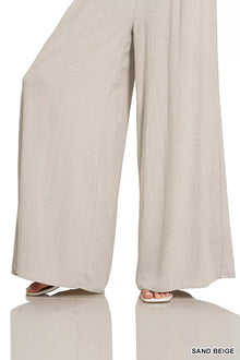 Rhea Smocked Waistband Wide Leg Lounge Pants — thumbnail 2