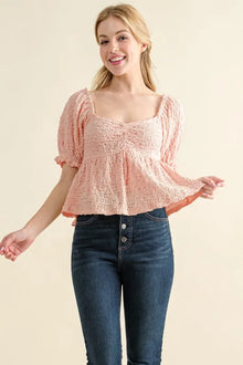Ishtar Lovely Textured and Smocked Top — thumbnail 1