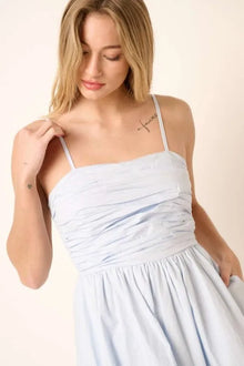 Rhiannon Ruched Detail Bubble Hem Mini Dress — thumbnail 6