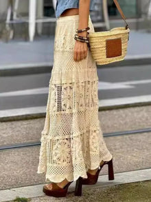 Morrigan Openwork Crochet Maxi Skirt — thumbnail 2