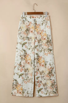 Demeter Vintage Style Floral Print High Waist Wide Leg Jeans — thumbnail 3