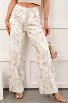 Artemis Woodland Camo Tummy Control Denim Wide Leg Jeans — thumbnail 2