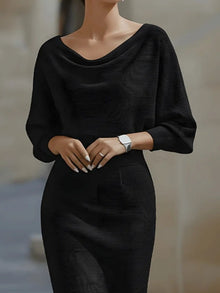 Olwen Cowl Neck Knit Bodycon Dress — thumbnail 5