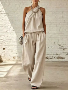 Selene Sleeveless Top and Wide-Leg Pants Set — thumbnail 5