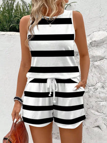 Sekhmet Striped Tank Top and Shorts Set — thumbnail 10