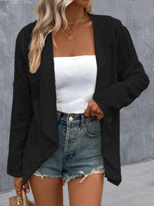 Brigid Eyelet Roll-Tab Sleeve Cardigan — thumbnail 20