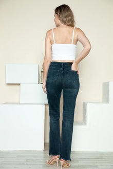 Vesta Button Fly Hem Destroy Straight Jeans — thumbnail 10