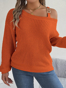 Parvati Asymmetrical Neck Long Sleeve Sweater — thumbnail 11