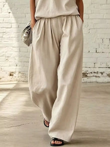Selene Sleeveless Top and Wide-Leg Pants Set — thumbnail 6