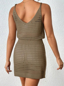 Morrigan Openwork V-Neck Sleeveless Cover Up Dress — thumbnail 11