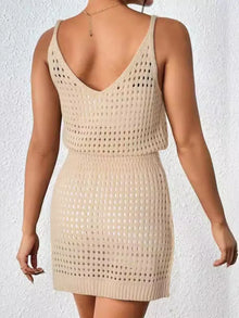 Morrigan Openwork V-Neck Sleeveless Cover Up Dress — thumbnail 2