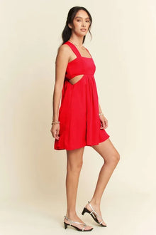 Aphrodite Satin Cutout Mini Dress — thumbnail 5