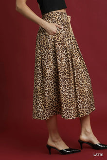 Freya Umgee Drawstring Leopard Midi Skirt — thumbnail 3