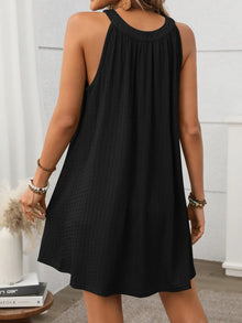 Ishtar Textured Grecian Neck Mini Dress — thumbnail 24