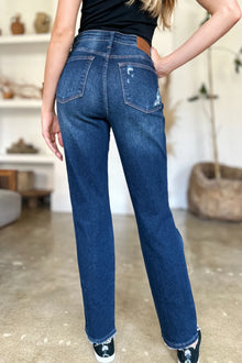 Artemis High Waist Rigid Magic Heavy Destroy Straight Jeans — thumbnail 9