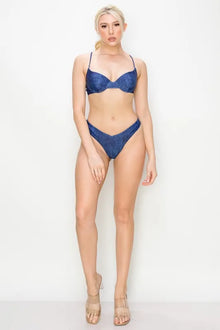 Diana Denim Print Bikini Set — thumbnail 1