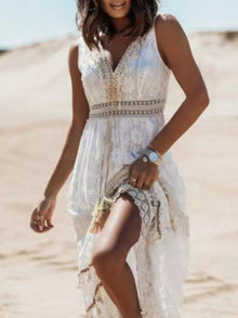 Isis Lace V-Neck Sleeveless Maxi Dress — thumbnail 5