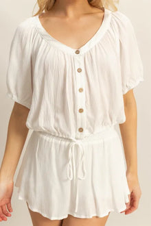 Maat Drawstring Hem Short Sleeve Top and Skort Set — thumbnail 4