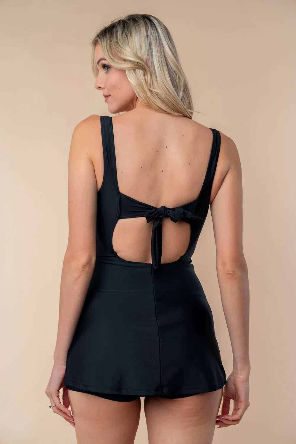 Nike Sleeveless Tie Back Performance Knit Swim Dress — view 2