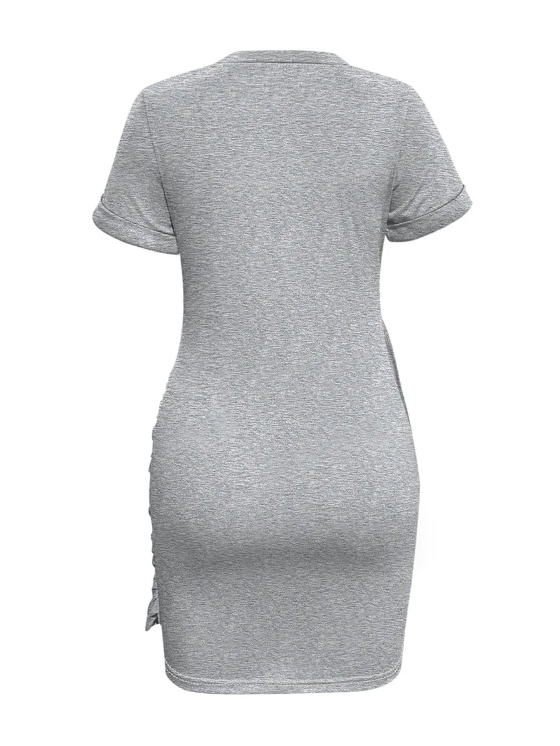 Venus Round Neck Short Sleeve Mini Tee Dress — view 7