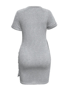 Venus Round Neck Short Sleeve Mini Tee Dress — thumbnail 7