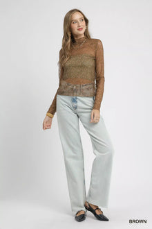 Morrigan Lace Mesh Long Sleeve Top — thumbnail 4