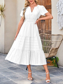 Sekhmet Tiered Notched Short Sleeve Dress — thumbnail 14