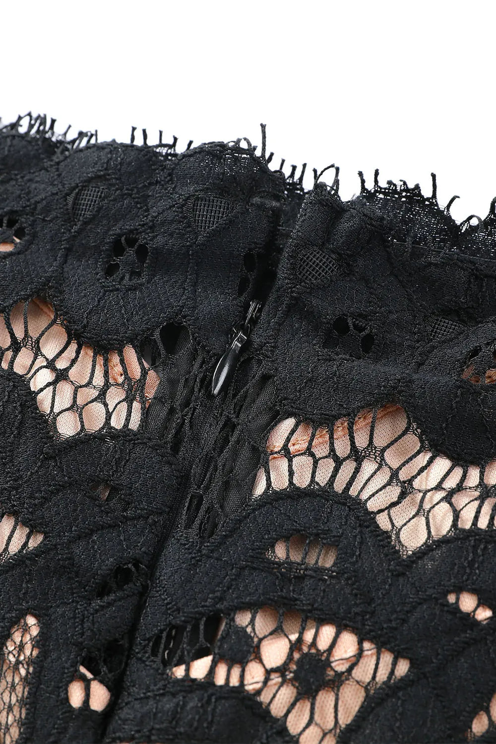 Morrigan Off-Shoulder Long Sleeve Lace Dress — view 6
