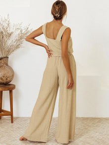 Hathor Square Neck Sleeveless Top and Pants Set — thumbnail 2