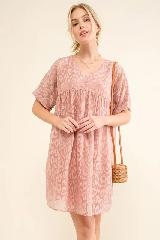 Freya Leopard Babydoll Dress — view 8