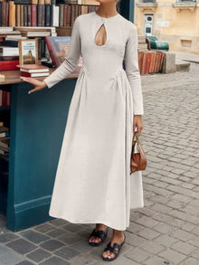 Eos Keyhole Long-Sleeve Midi Dress — thumbnail 1