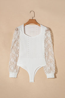 Brigid Eyelet Lace Long Sleeve Bodysuit — thumbnail 8