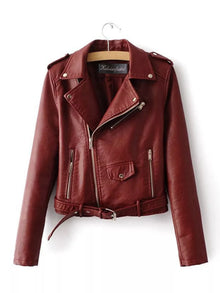 Sekhmet Zip Up Leather Motorcycle Biker Jacket — thumbnail 8