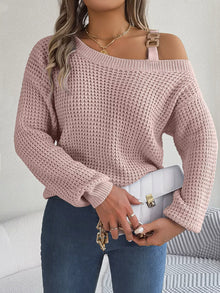 Parvati Asymmetrical Neck Long Sleeve Sweater — thumbnail 6