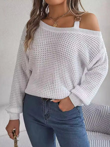 Parvati Asymmetrical Neck Long Sleeve Sweater — thumbnail 19