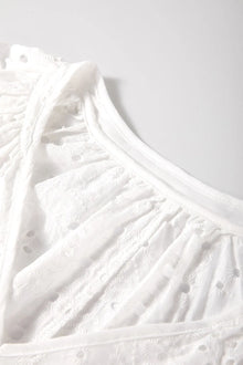 Brigid Eyelet V-Neck Long Sleeve Blouse — thumbnail 8