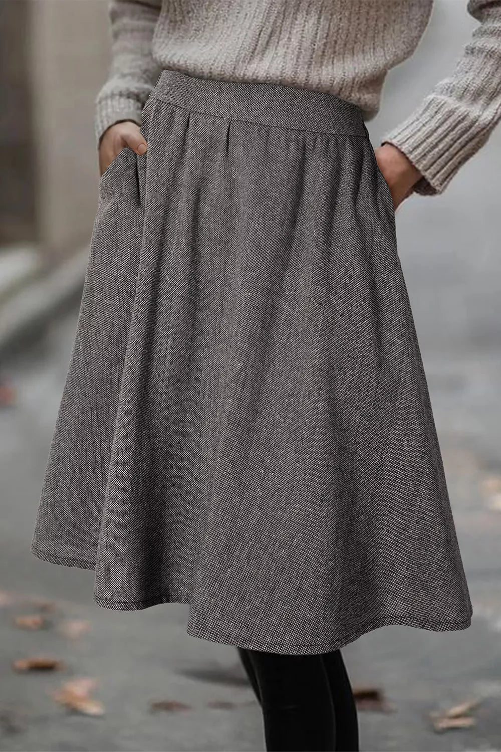 Sekhmet A-Line Textured Skirt — view 10