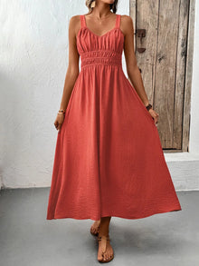 Pele V-Neck Wide Strap Midi Cami Dress — thumbnail 4