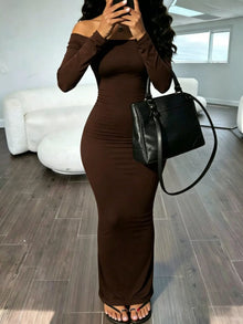 Demeter Off-Shoulder Bodycon Maxi Dress — thumbnail 2