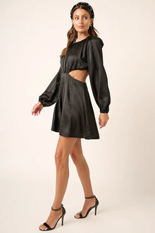 Nyx Satin Side Cutout Detail Mini Dress — thumbnail 4
