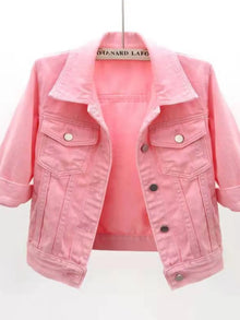 Oshun Cropped Denim Jacket — thumbnail 12
