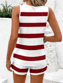 Sekhmet Striped Tank Top and Shorts Set — thumbnail 4